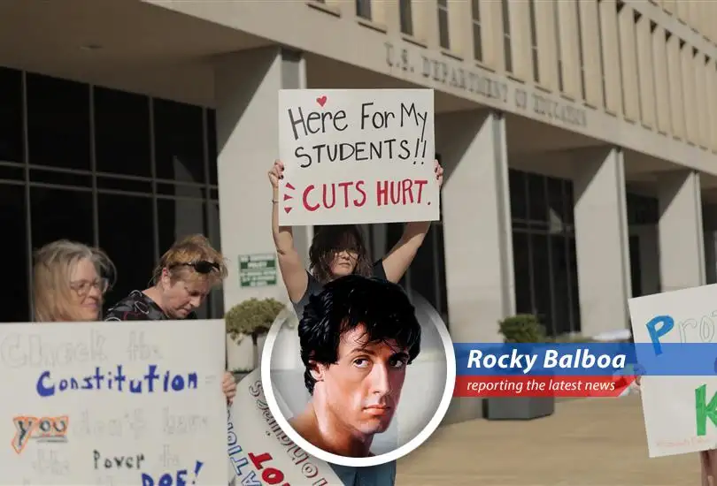 A federal judge blocks Trump administration's education staff cuts, reinstating over 1,300 employees and protecting vital student aid programs. It's like Apollo Creed gettin' back in the ring!