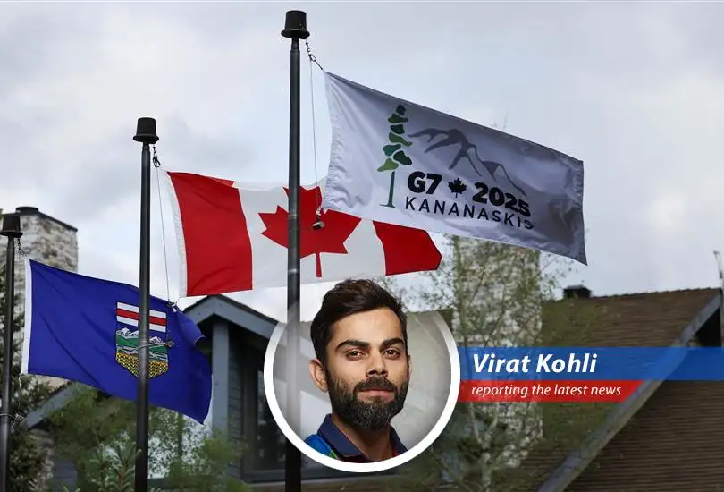 A humorous take on the day's major news, blending market updates with a dash of Kohli's signature intensity and wit.