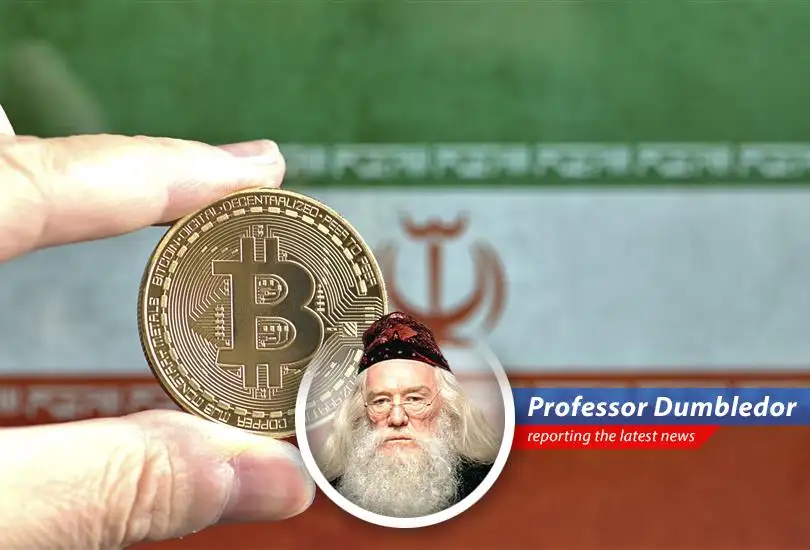 A look at Bitcoin's recent price drop, influenced by geopolitical tensions and inflation fears, through the wise eyes of Professor Dumbledore.