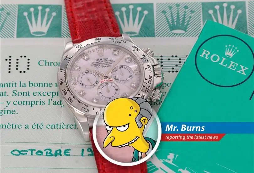 A rare 1999 platinum Rolex Daytona, shrouded in mystery and dripping with diamonds, is set to fetch millions at auction, proving that time truly is money... especially mine.