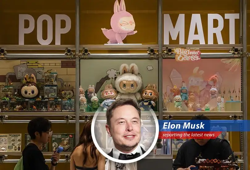 A satirical take on Pop Mart's recent stock woes, Chinese regulations, and the wild world of collectible toys, all from the mind of Elon Musk.