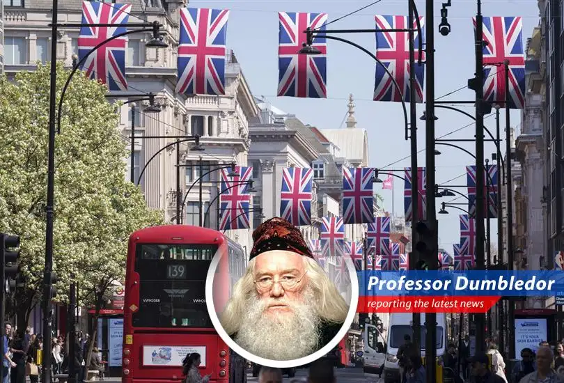 A whimsical look at the FTSE 100's slight stumble, European market closures, and the economic spells cast by the U.S. and Eurozone, all through the eyes of Professor Albus Dumbledore.