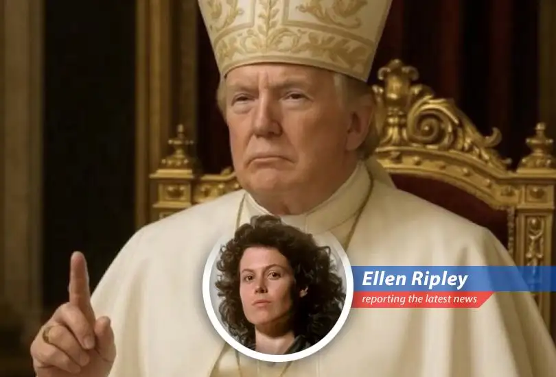 AI-generated image of Trump as the Pope surfaces, reminding everyone that politics is scarier than any Xenomorph.