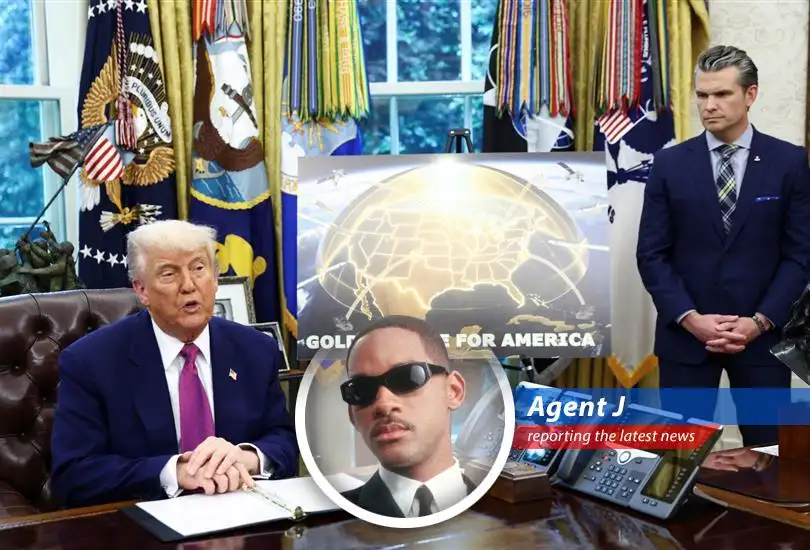 Agent J reports on President Trump's ambitious plan for a multibillion-dollar missile defense shield, questioning its feasibility and comparing it to the tech we use at MIB.