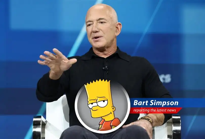 Amazon's ex-boss Jeff Bezos plans to ditch a whole lotta shares, like, enough to buy a million Krusty Burgers! Is he building a rocket to escape Trump's tariffs?