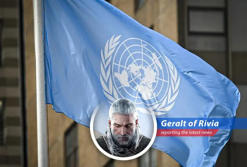Amidst U.N. Security Council turmoil and condemnations, Geralt of Rivia offers his grimly humorous perspective on the escalating tensions in the Middle East, where fairy tales and obliteration are the new normal.