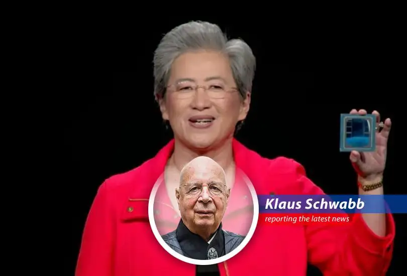 An analysis of AMD's recent stock surge, framed through the lens of long-term strategic growth and the Fourth Industrial Revolution, with a touch of Schwabian humor.