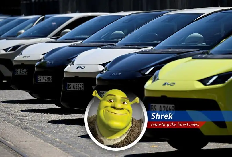 An ogre's take on how China's electric car market is heating up with a fierce price war, leaving companies battling for survival like donkeys chasing dragons.