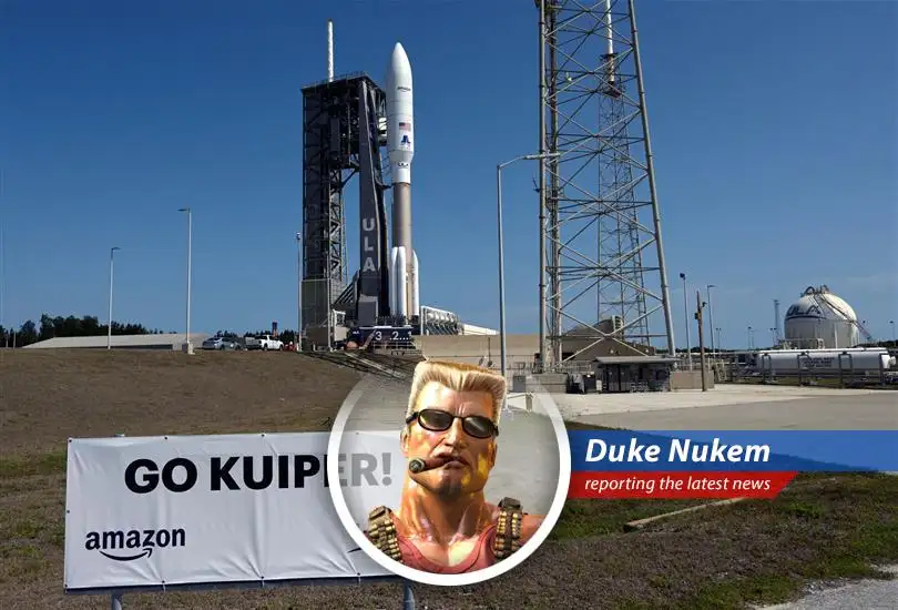 Another launch delay for Amazon's Kuiper satellites due to a 'purge temperature' issue. Looks like ULA needs some hair gel and sunglasses.