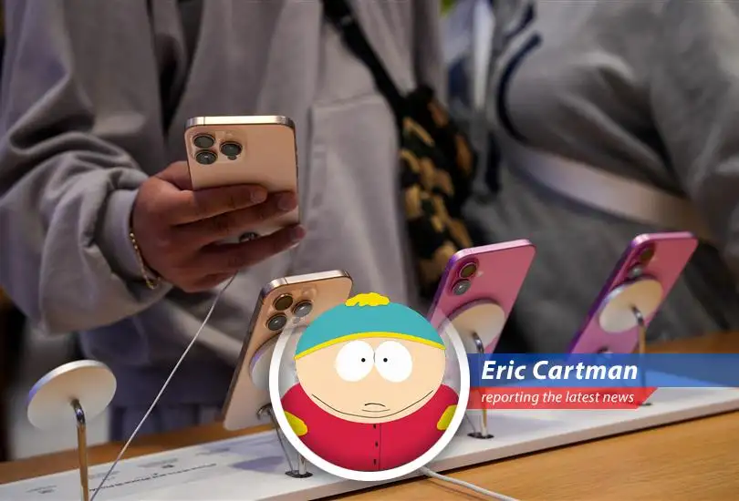 Apple's rumored to be working on a folding iPhone, and I, Eric Cartman, will be first in line, even if those stupid Samsung people are making the screen!