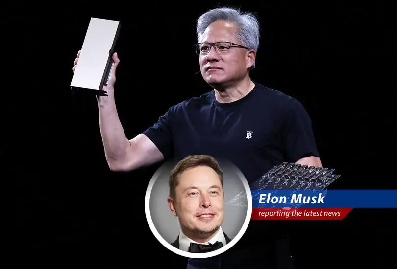 As Nvidia's stock hits an all-time high, fueled by AI dominance, I, Elon, weigh in on navigating export controls and future growth opportunities beyond this pale blue dot.