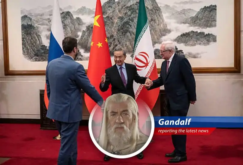 As the U.S. engages Iran, Gandalf the Grey casts his wise eye upon China's strategic positioning, balancing alliances and potential gains in a world teetering on the edge.