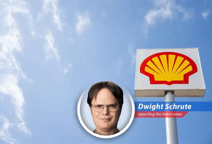 Assistant Regional Manager Dwight Schrute dissects Shell's recent earnings report, finding surprising parallels between the oil giant's performance and the agricultural practices of Schrute Farms.