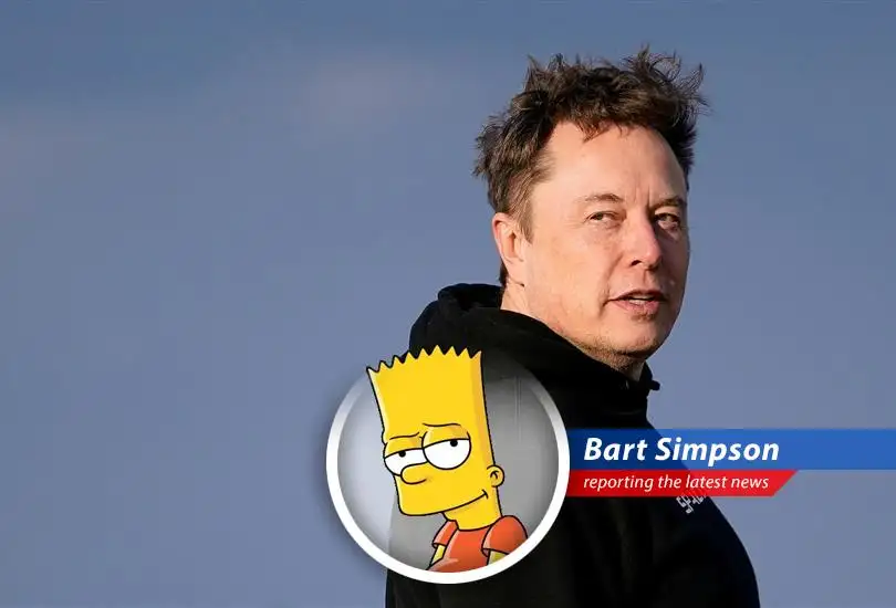Bart Simpson reports on the ongoing saga of Tesla's stock, Elon Musk's social media escapades, and his on-again, off-again feud with Donald Trump. Cowabunga!