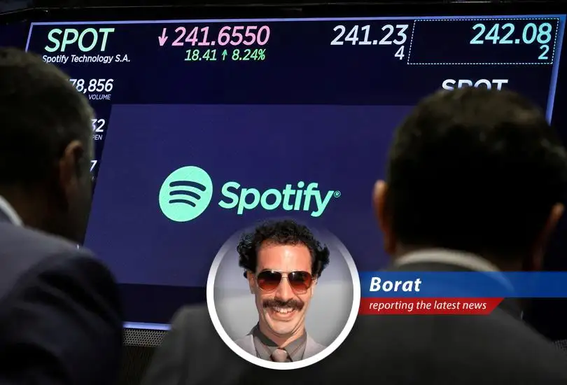 Borat Reports on the Wild World of American Business: Spotify's Mishigas, Hims & Hers' Mazel Tov, and Other Kapitalist Kraziness!