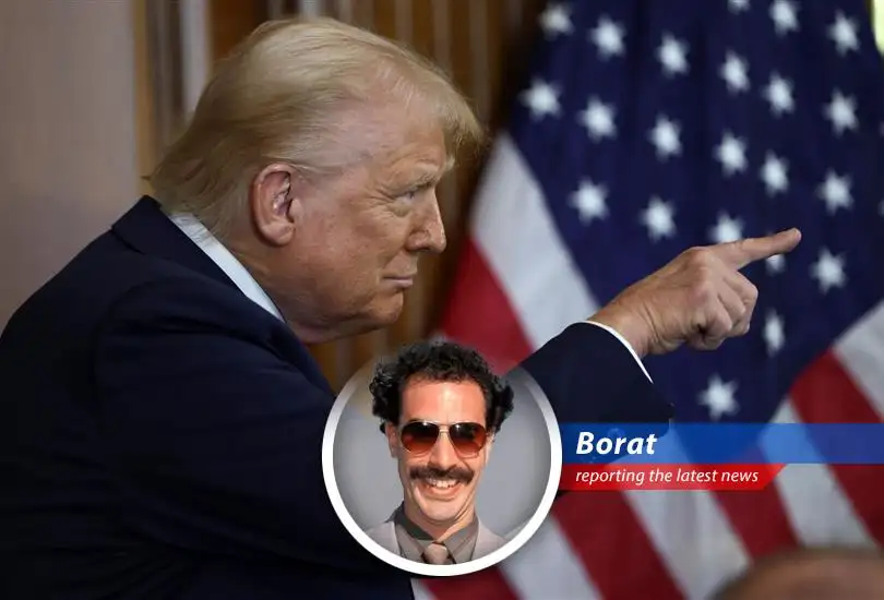 Borat reports on how President Trump is thinking about taxing the rich more, even though his Republican friends might not like it. Is very nice!