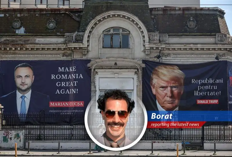 Borat reports on the surprising outcome of Romania's presidential election re-do, where a nationalist candidate is making big waves. Chenqui!