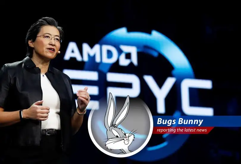 Bugs Bunny reports on AMD CEO Lisa Su's take on balancing U.S. chip export controls with the opportunities in the Chinese market, all while dodging those pesky tariff anvils!