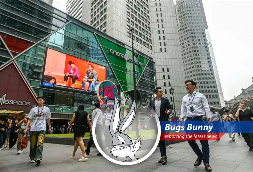 Bugs Bunny reports on Singapore's inflation and economic slowdown, adding his signature wit and wisdom (mostly wit).