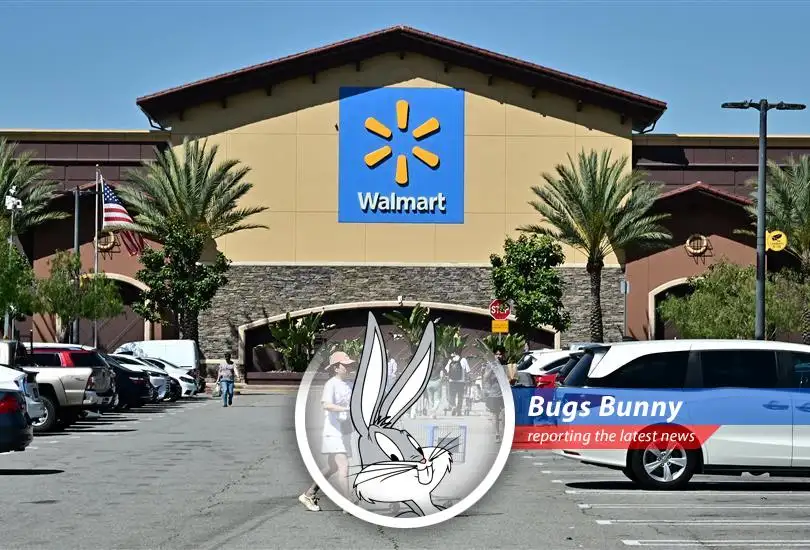 Bugs Bunny reports on Walmart's latest quarterly earnings, tariff troubles, and e-commerce triumphs, all while keeping an eye out for Elmer Fudd.