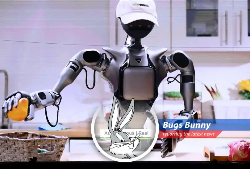 Bugs Bunny reports on how Nvidia and Microsoft are racing towards a $4 trillion market cap thanks to the AI boom, leaving everyone else in the dust!