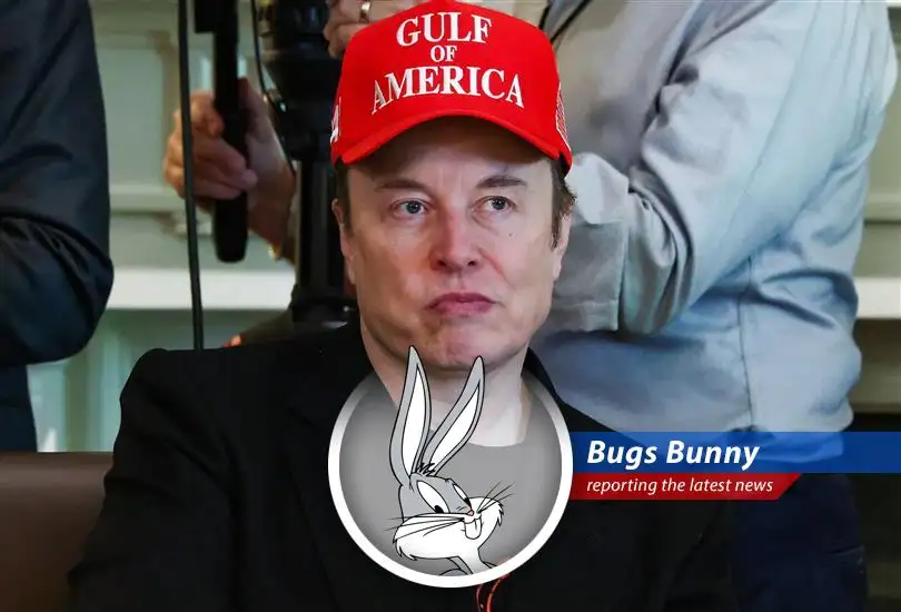 Bugs Bunny reports on the feud between Elon Musk and Donald Trump over a massive spending bill, complete with carrots, satire, and a healthy dose of 'What's Opera, Doc?'
