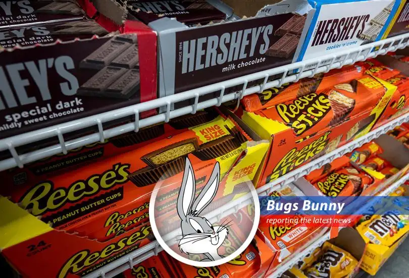 Bugs Bunny reports on the latest stock market rollercoaster, where candy CEOs switch, solar takes a dive, and AI gets a boost. It's a humdinger!