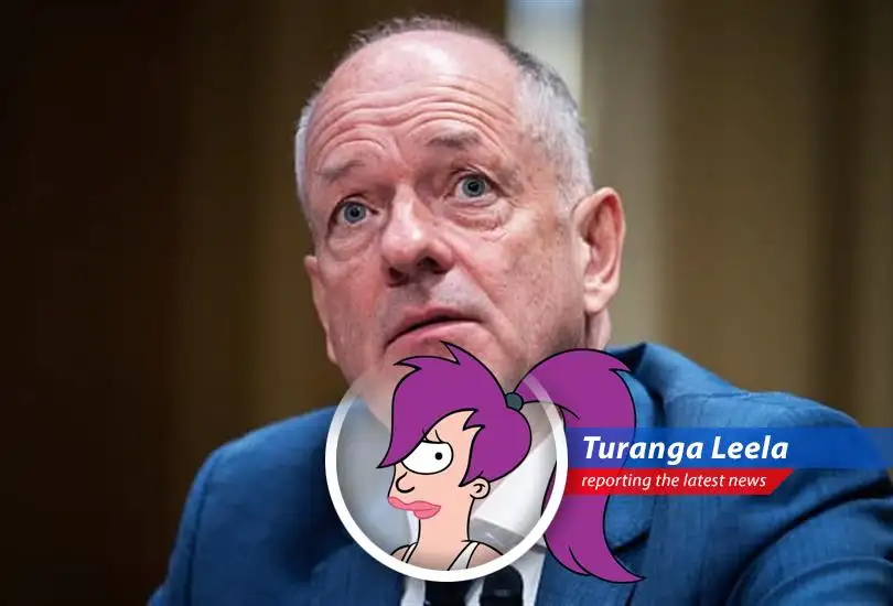 CEO Andrew Witty abruptly resigns from UnitedHealth, causing stock prices to plummet and raising eyebrows higher than Fry's hair after a Slurm Loco binge. Old CEO returns from past.