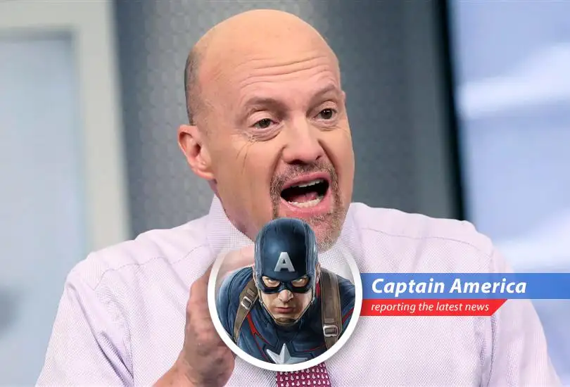 Captain America deciphers Jim Cramer's market insights, blending patriotic wisdom with a dash of skepticism, for the everyday investor.