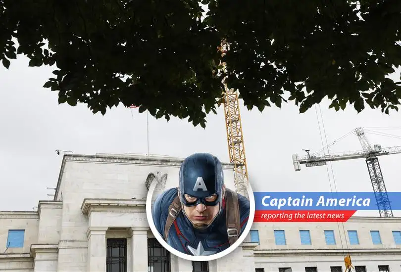 Captain America investigates Elon Musk's concerns about the Federal Reserve's $2.5 billion renovation project, questioning whether it's a necessary upgrade or a case of government extravagance.