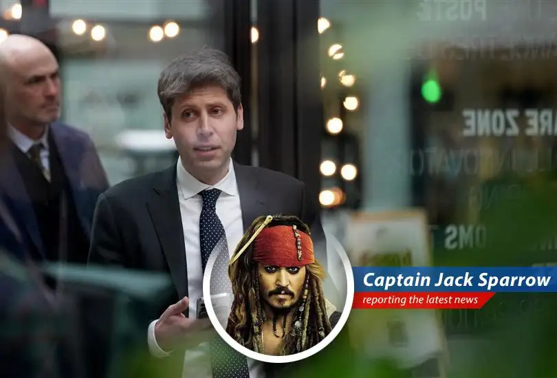 Captain Jack Sparrow reports on OpenAI's decision to restructure as a public benefit corporation while keeping its nonprofit at the helm, navigating treacherous legal waters with Elon Musk and aiming for the horizon of Artificial General Intelligence.