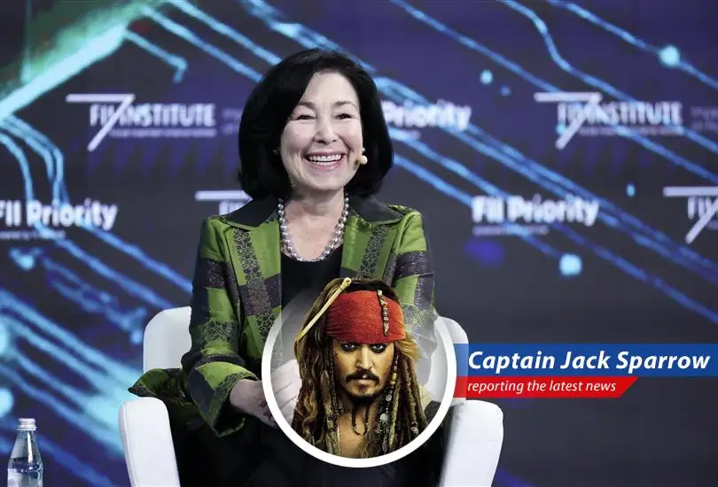 Captain Jack Sparrow reports on Oracle's surprising surge, fueled by cloud computing and AI, marking its best week since the dot-com era and leaving competitors in its wake.