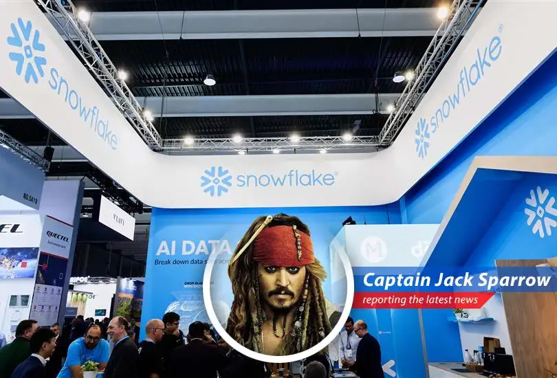 Captain Jack Sparrow reports on Snowflake's impressive Q1 performance, analyst upgrades, and the allure of AI, all while navigating the treacherous waters of Wall Street.