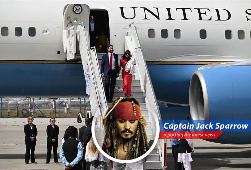 Captain Jack Sparrow reports on U.S. Vice President JD Vance's visit to India, navigating trade talks, family weddings, and the ever-present spectre of tariffs, all with a pirate's wit and wisdom.