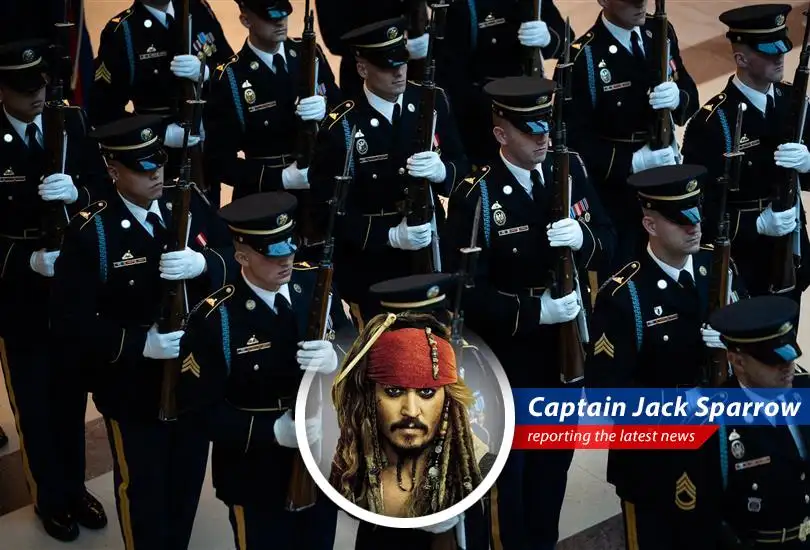 Captain Jack Sparrow reports on the U.S. Army's 250th anniversary parade in Washington D.C., a lavish affair coinciding with President Trump's birthday, potentially costing a king's ransom.