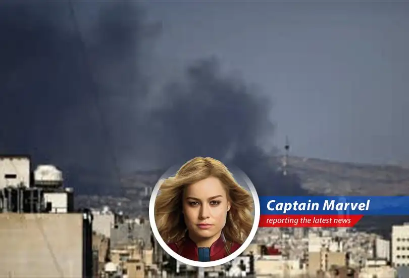 Carol Danvers (aka Captain Marvel) reports on the escalating tensions in the Middle East, offering her unique perspective and hoping everyone takes a chill pill.
