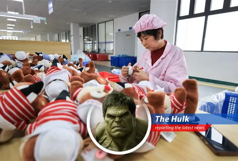 China's manufacturing shrinks as trade war with U.S. intensifies. Hulk not like shrinking!