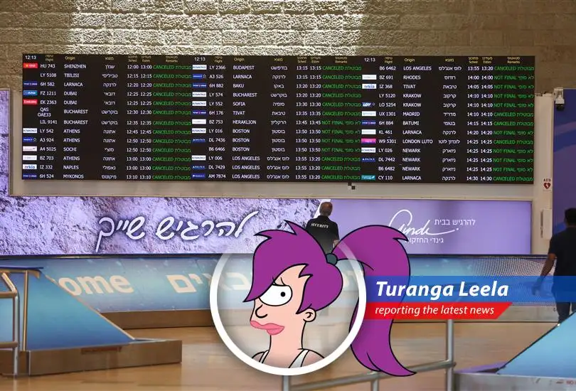 Conflict in the Middle East causes major flight cancellations and rerouting as airlines scramble to avoid getting vaporized. Good news, everyone, looks like we're taking the scenic route... through Uranus!