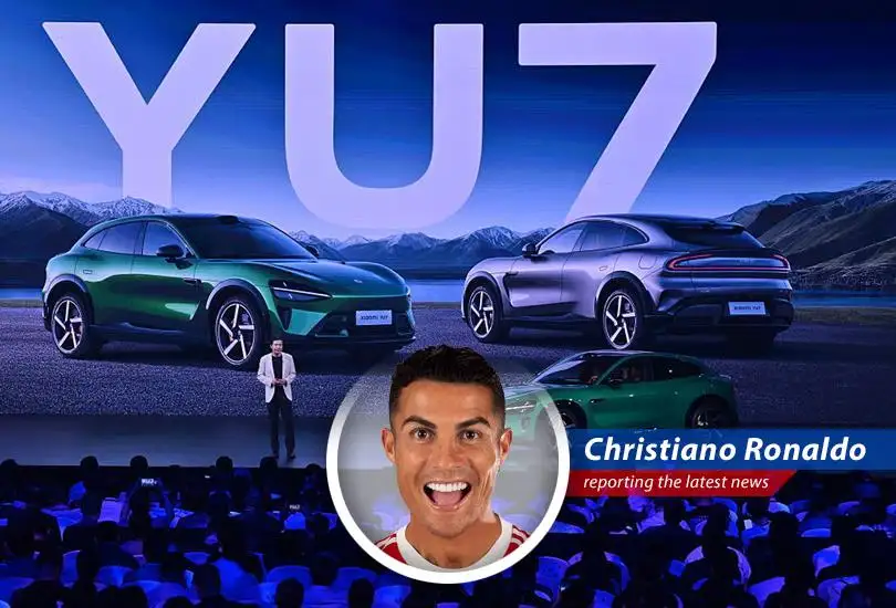 Cristiano Ronaldo analyzes Xiaomi's new YU7 SUV and its potential to challenge Tesla's dominance in the Chinese electric vehicle market. Is Tesla shaking in their boots? Maybe...
