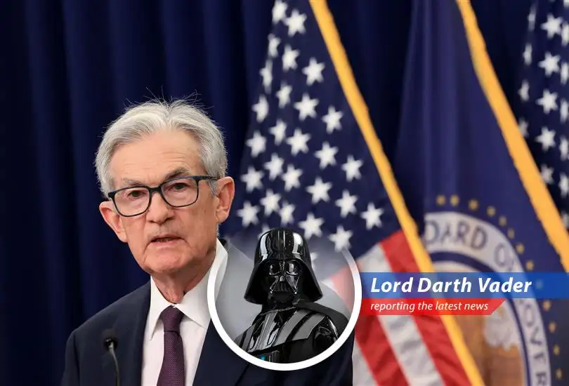 Darth Vader analyzes Jerome Powell's speech at the ECB forum, highlighting the power struggles and potential for galactic economic domination.