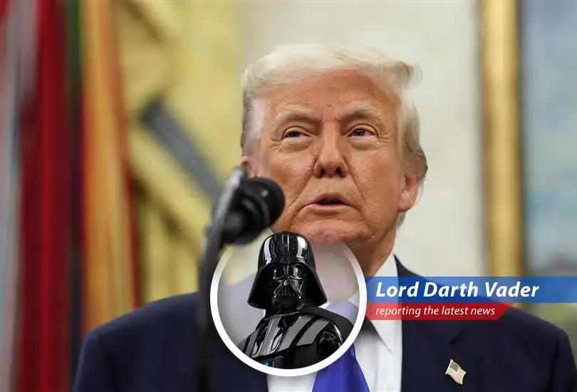 Darth Vader analyzes Trump's ongoing feud with Jerome Powell over interest rates, tariffs, and the fate of the American economy, with a touch of Imperial wit.