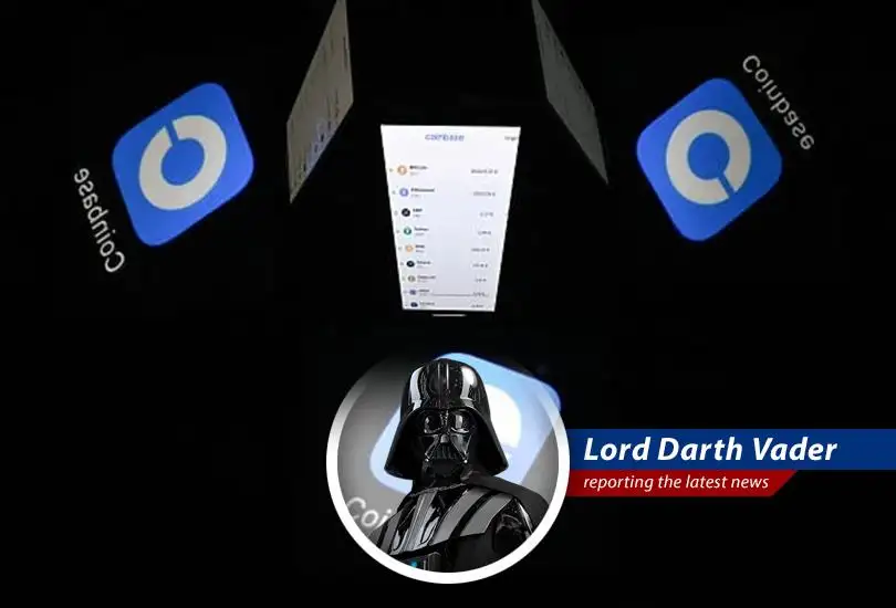 Darth Vader analyzes the latest stock market news, highlighting the risers and fallers with a touch of Imperial wit.