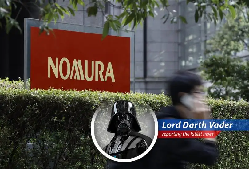 Darth Vader reports on Nomura's acquisition of Macquarie's US and European asset management businesses, a strategic move to dominate the financial galaxy.
