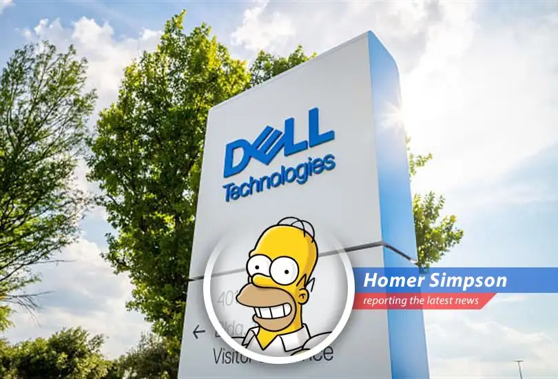 Dell's stock jumps higher than Bart's hair after an electric fence zap! Thanks to AI systems and some fancy financial footwork, they're raking in the dough, even if some numbers are a bit...doh!