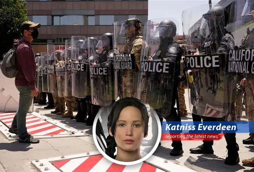 Despite protests calming down, the Trump administration is deploying more troops to Los Angeles, sparking legal battles and raising eyebrows higher than Haymitch after a bottle of grog.