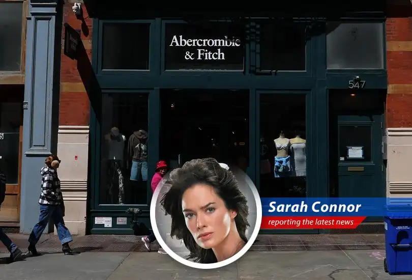 Despite tariff-induced profit warnings, Abercrombie & Fitch's stock price inexplicably surges, leaving Sarah Connor suspicious of hidden algorithms and fashion-forward terminators.