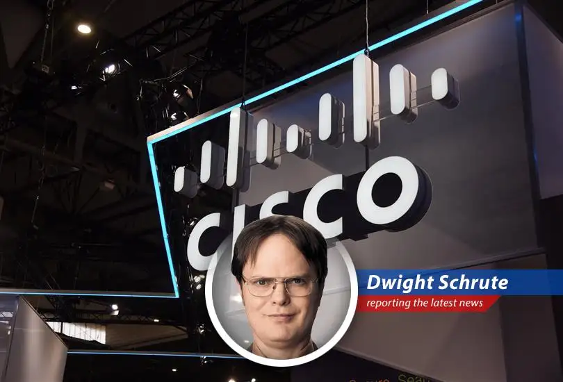 Deutsche Bank upgrades Cisco, foreseeing growth thanks to AI and smart investments. Dwight Schrute explains why this is all part of his master plan...probably.
