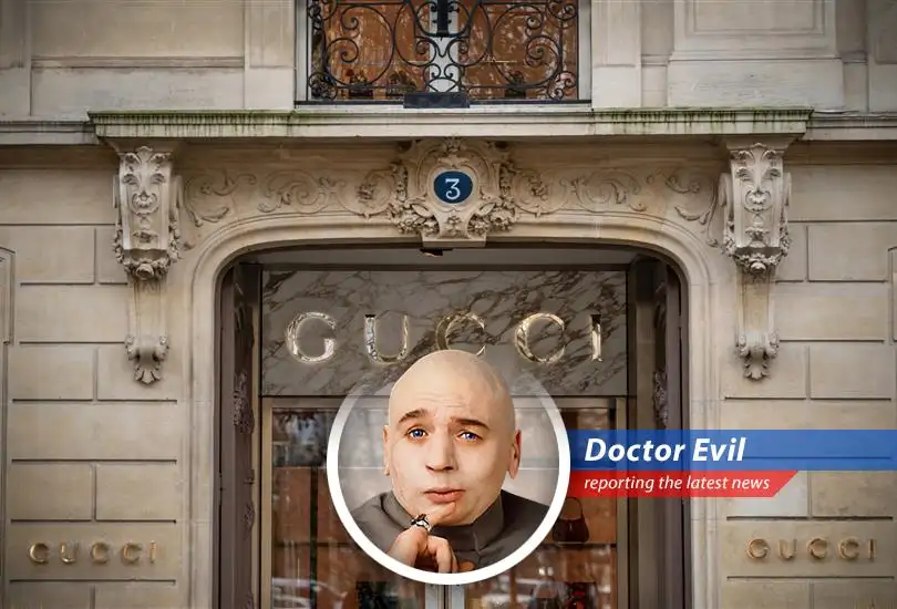 Doctor Evil analyzes Kering's recent sales slump, questioning whether this signifies an opportunity to take over the world, as Gucci's sales plummet and macroeconomic woes loom.