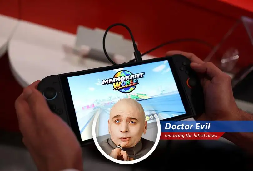 Doctor Evil dissects Nintendo's new Switch 2, pondering if it's a worthy adversary to his world domination plans.