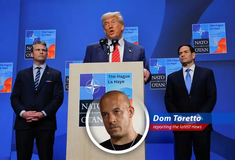 Dom Torreto gives his take on Trump's recent NATO address, the Israel-Iran ceasefire, and if he's got enough Corona for the family.